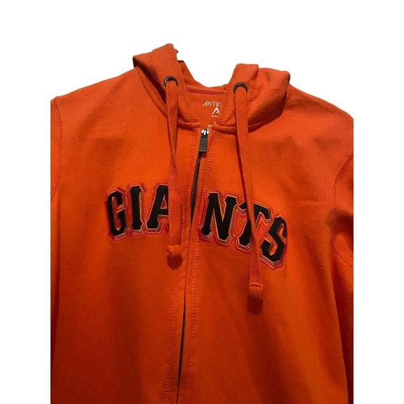 Antigua MLB Team Apparel San Francisco Giants Orange Jacket Size XL - Picture 2 of 4